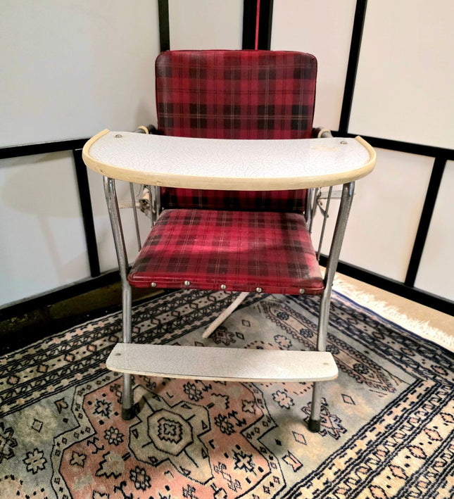Unique Vintage 1950s Children's Chair with Table