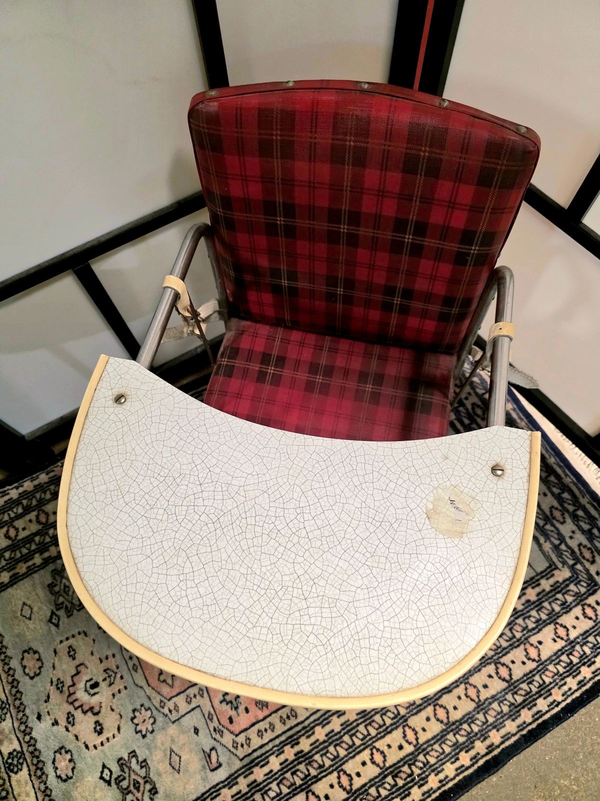 Unique Vintage 1950s Children's Chair with Table