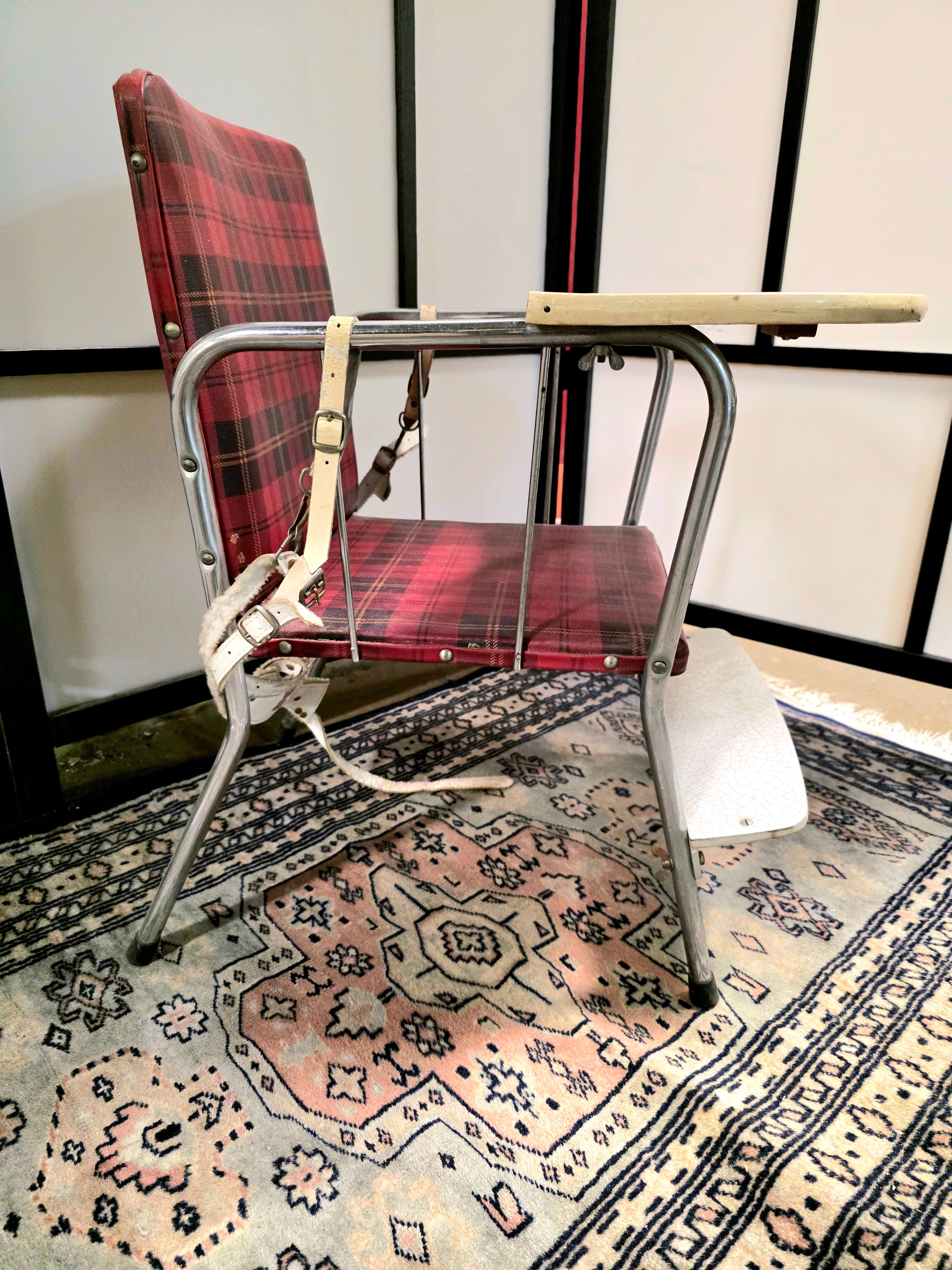 Unique Vintage 1950s Children's Chair with Table