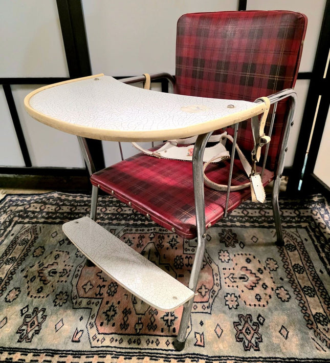 Unique Vintage 1950s Children's Chair with Table
