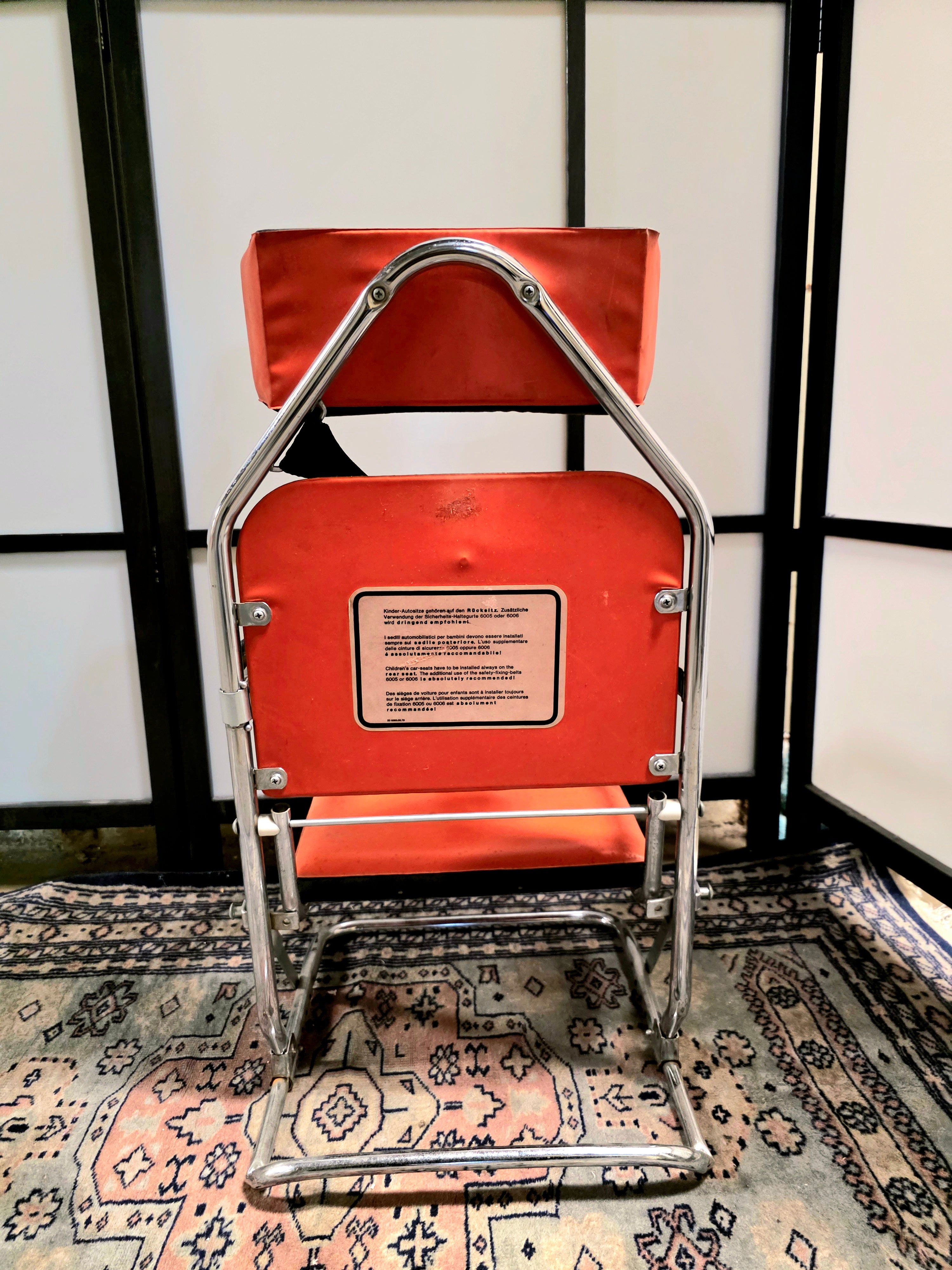 Stunning Vintage 1960s / 1970s Folding Child Car Seat