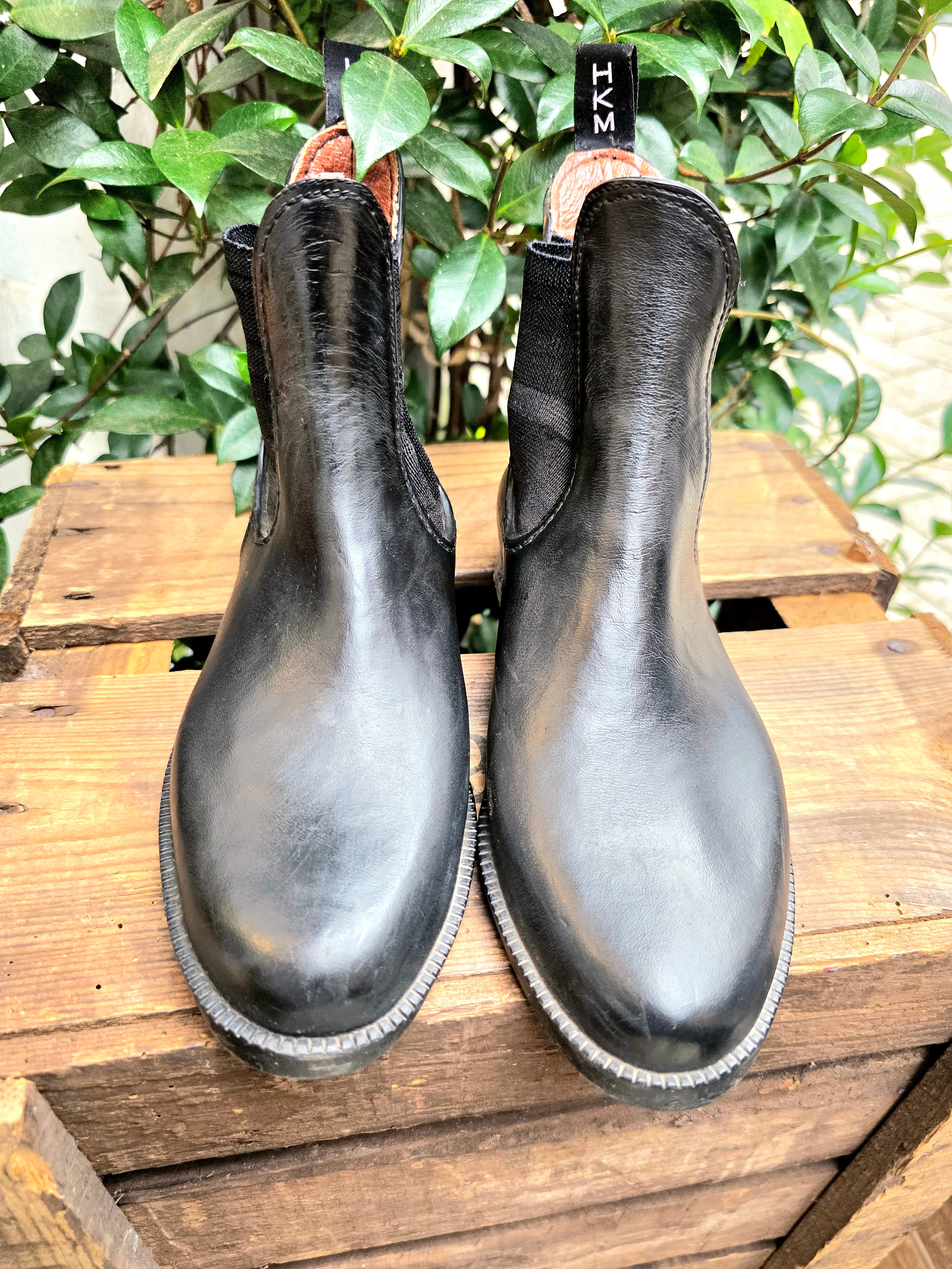 YV6948: Vintage 80s / 90s HKM Jodhpurs Ankle Boots