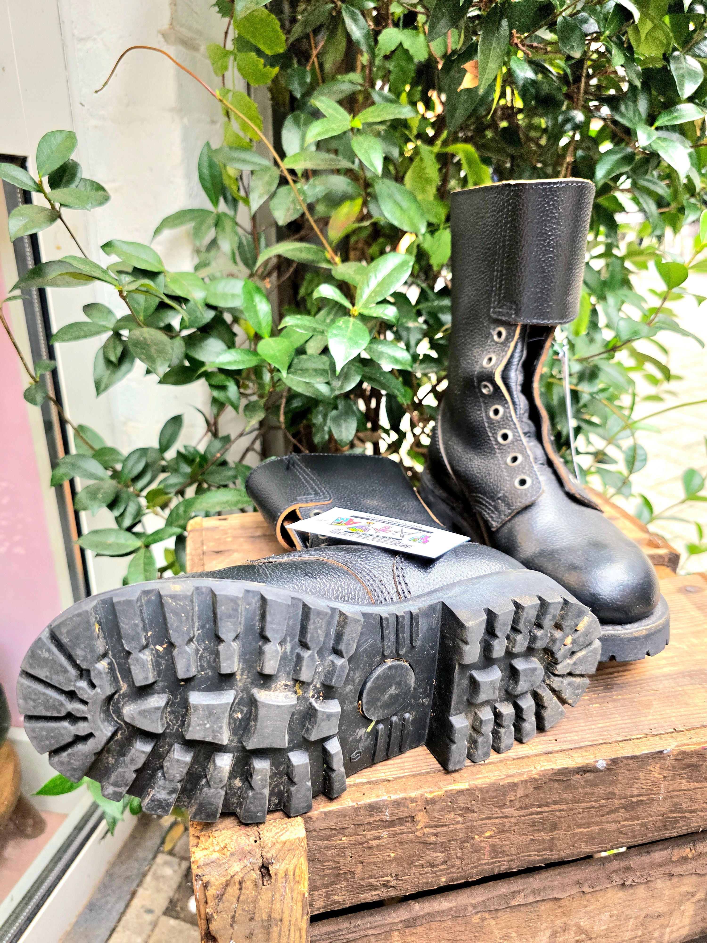 YV6943: Vintage 70s / 80s Rugak Military Rangers Marbot Neuvic Boots