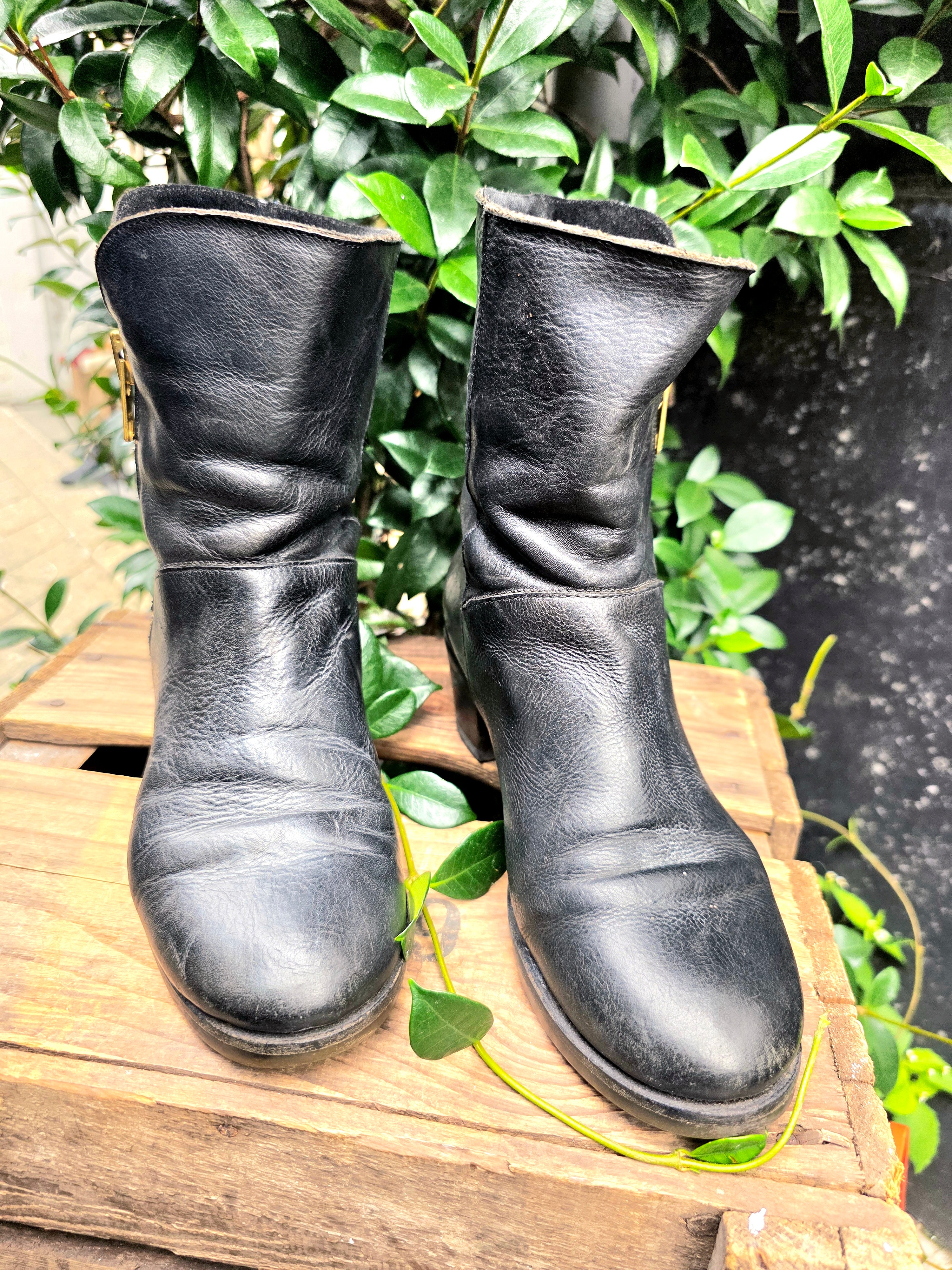 Vintage 80's / 90's Leather Ankle Boots