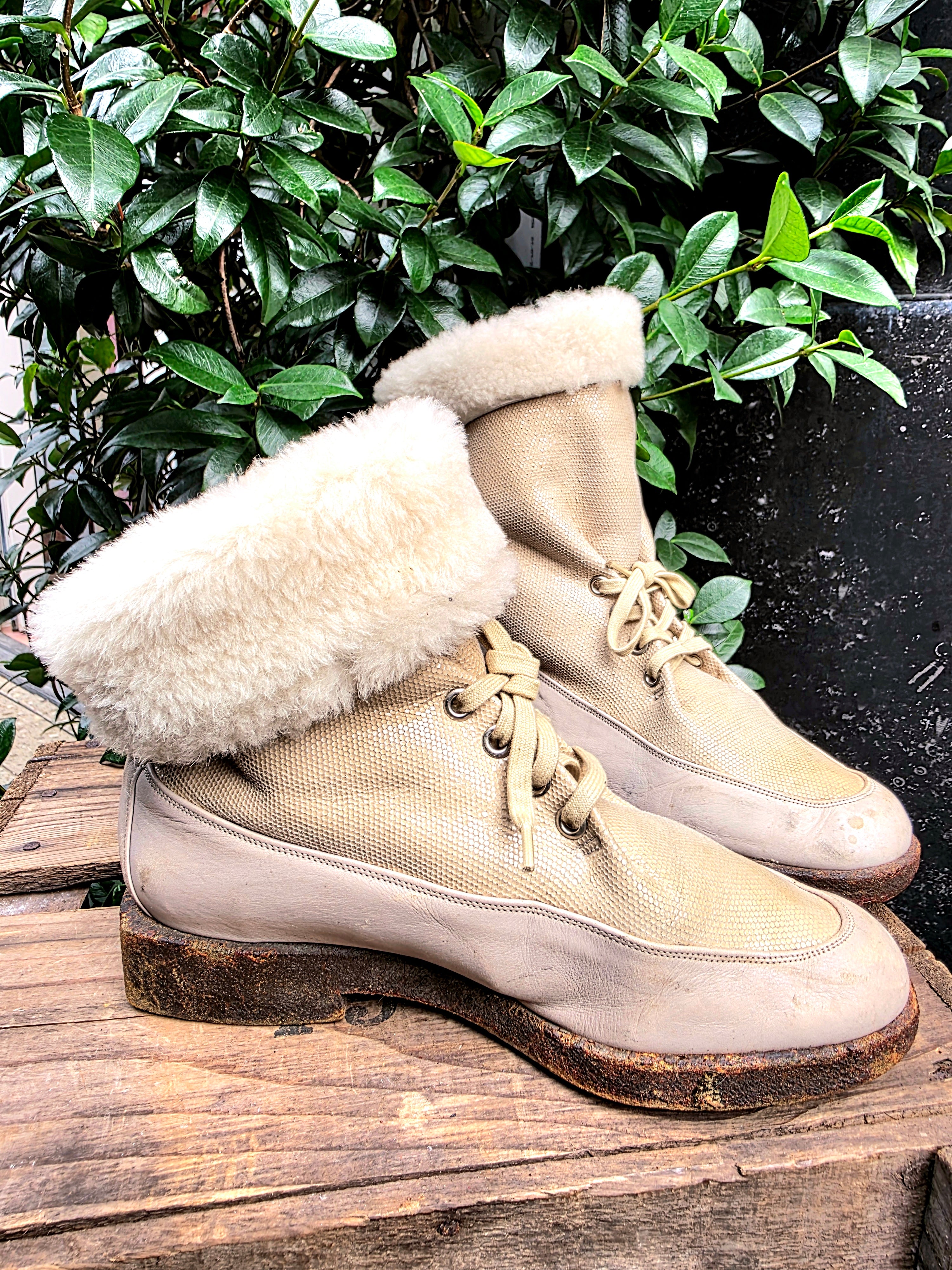 Vintage 80's Charles Jourdan Ankle Boots