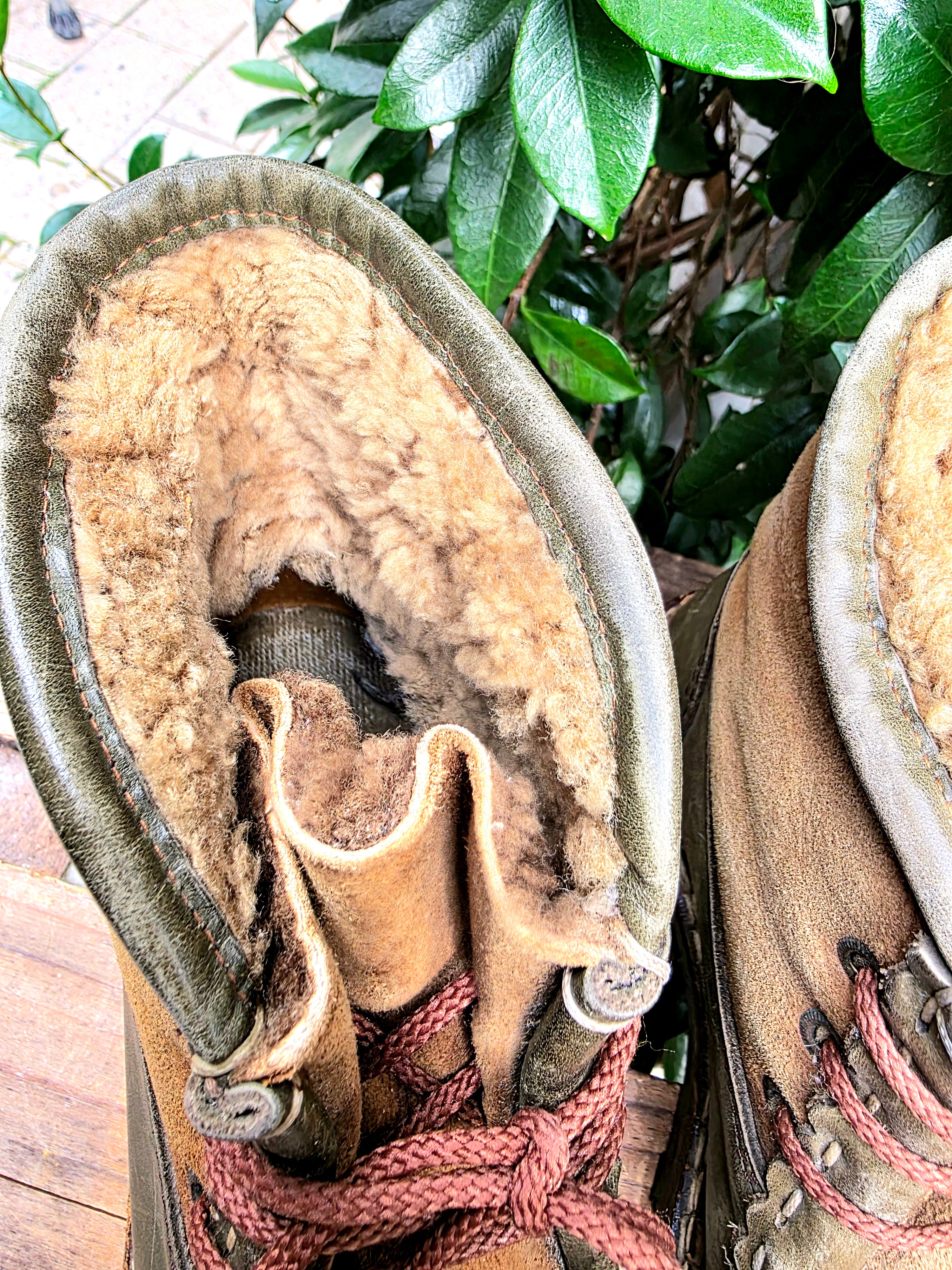 Vintage 70's / 80's Detroit Shearling Ankle Boots