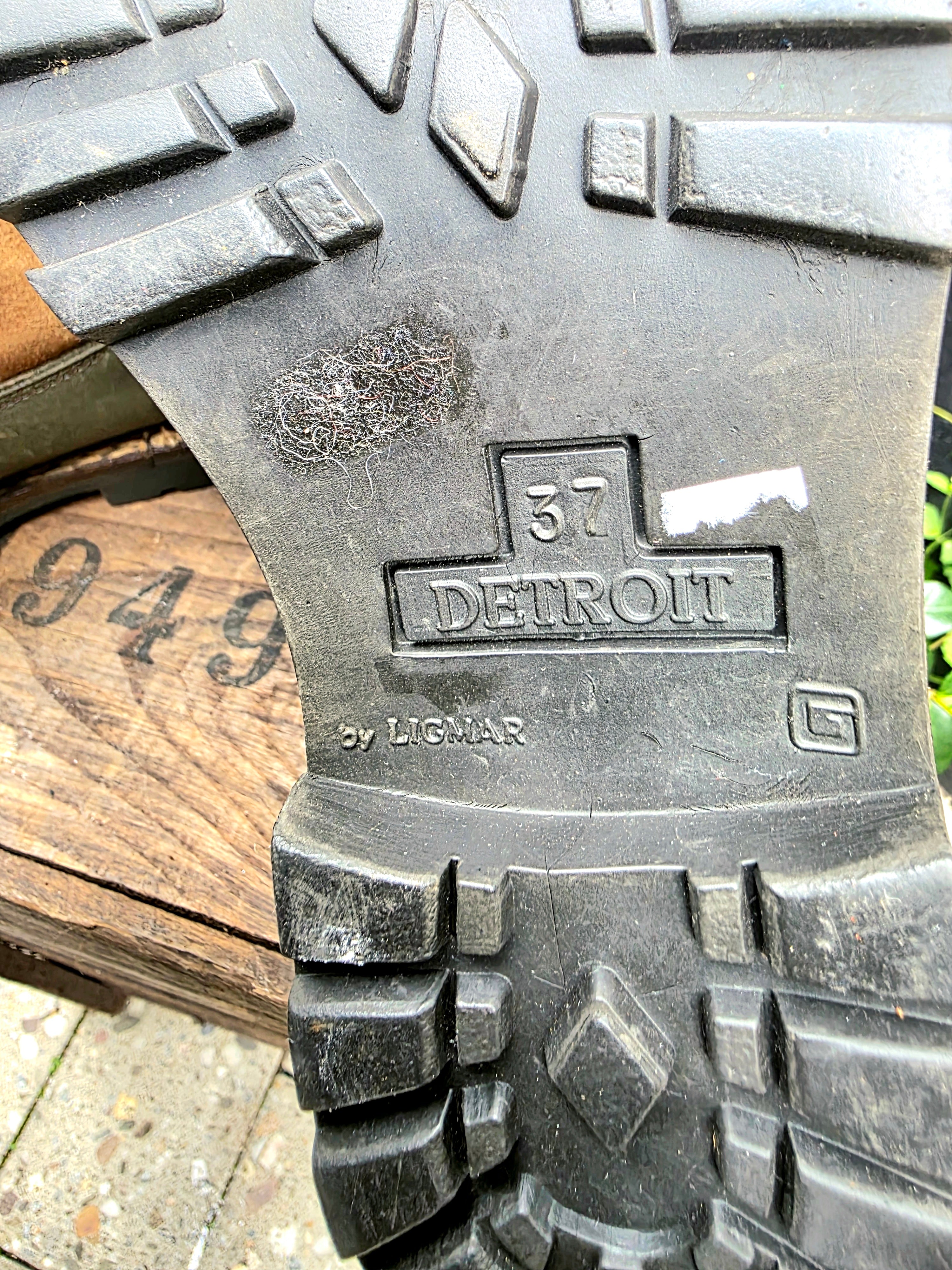 Vintage 70's / 80's Detroit Shearling Ankle Boots
