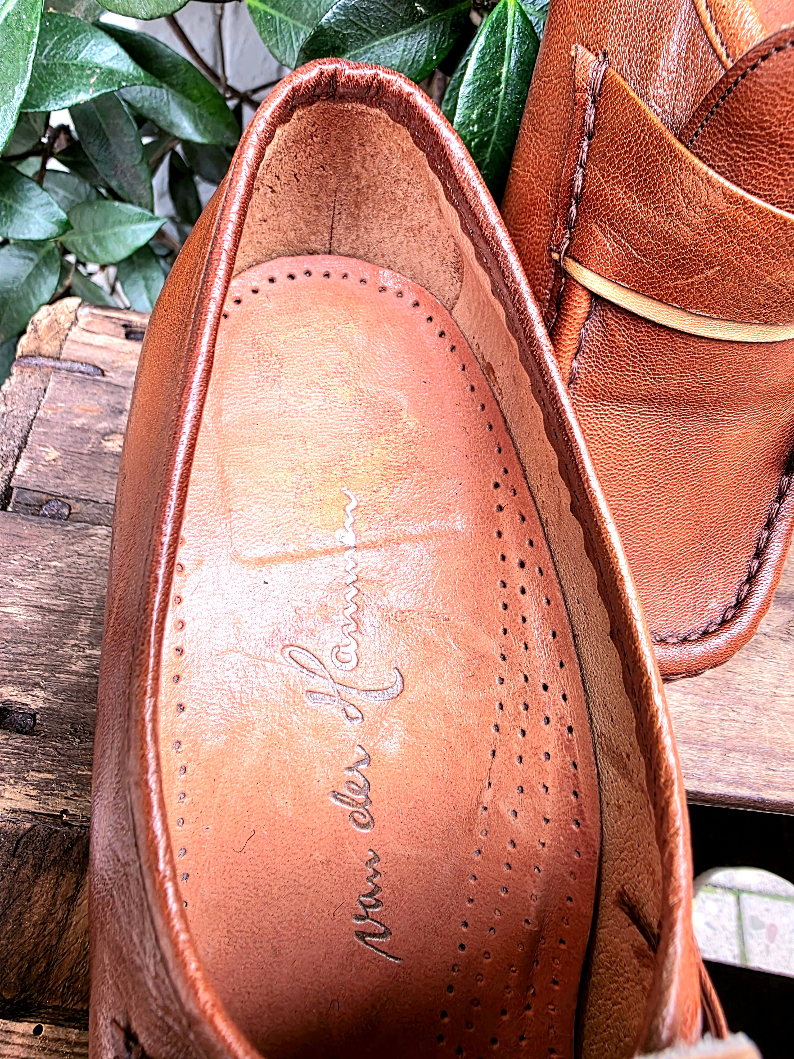 Vintage 70's / 80's V.D. Hammen Brogue Mocassin Shoes