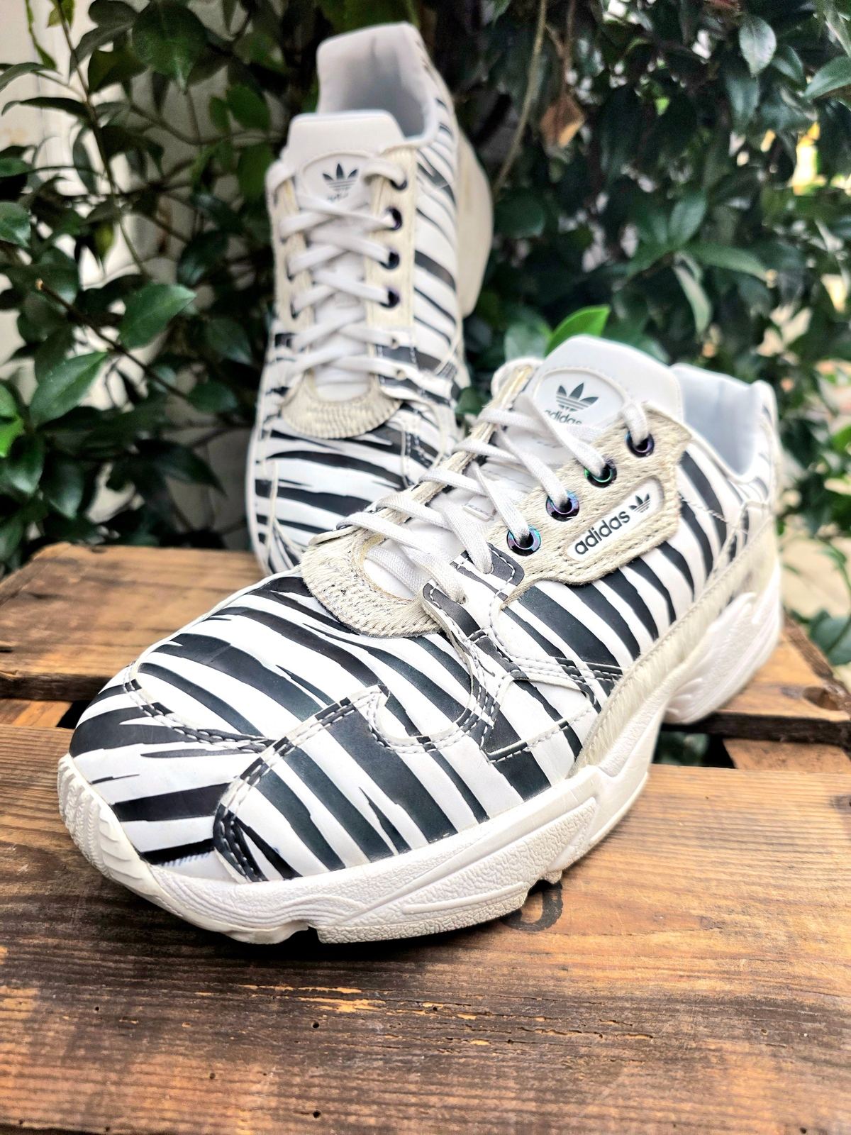 YV6985: Adidas Originals Falcon Animal Pack Trainers