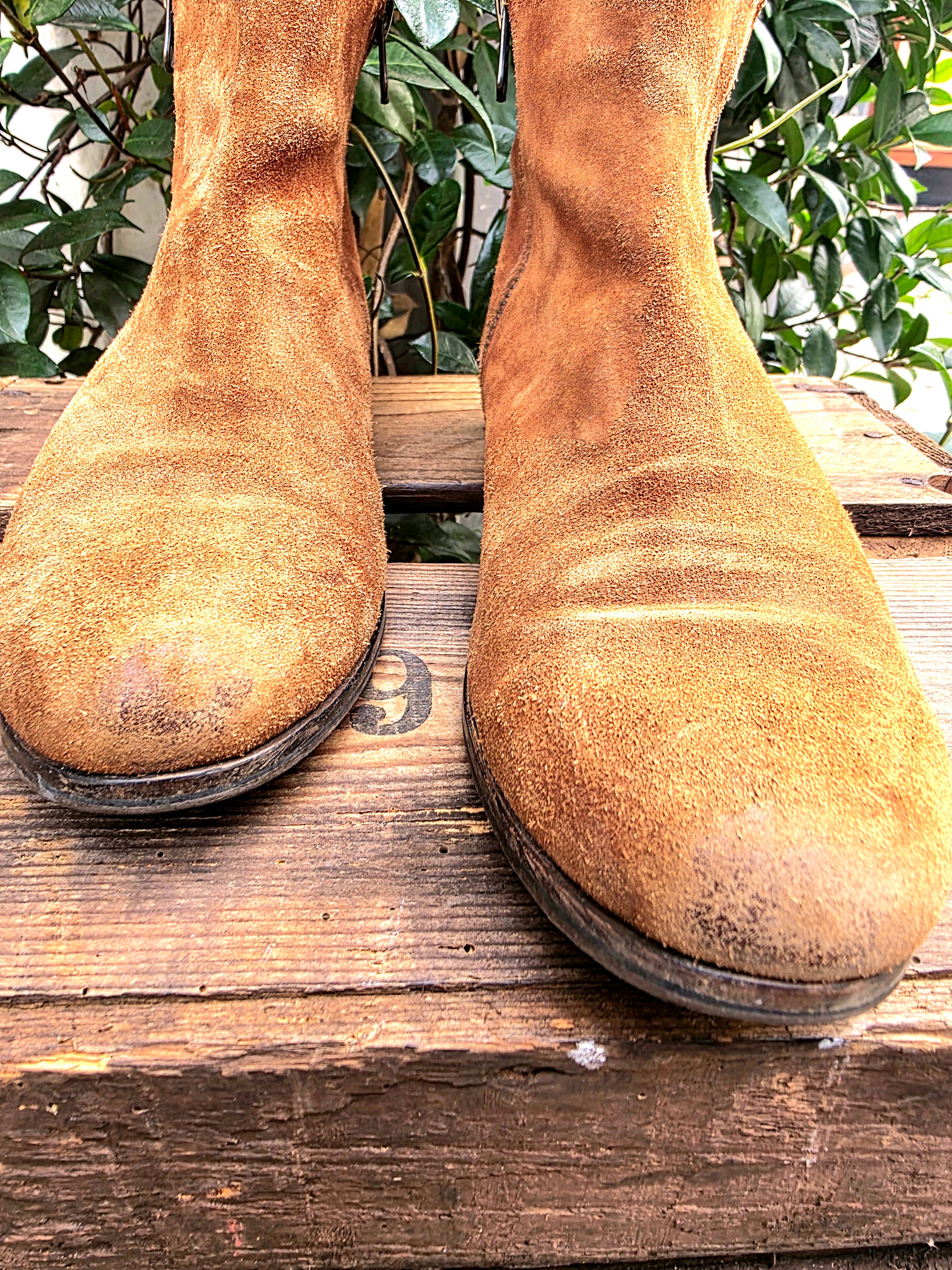 YV6958: Vintage 80s / 90s Mc-Mc Suede Ankle Boots