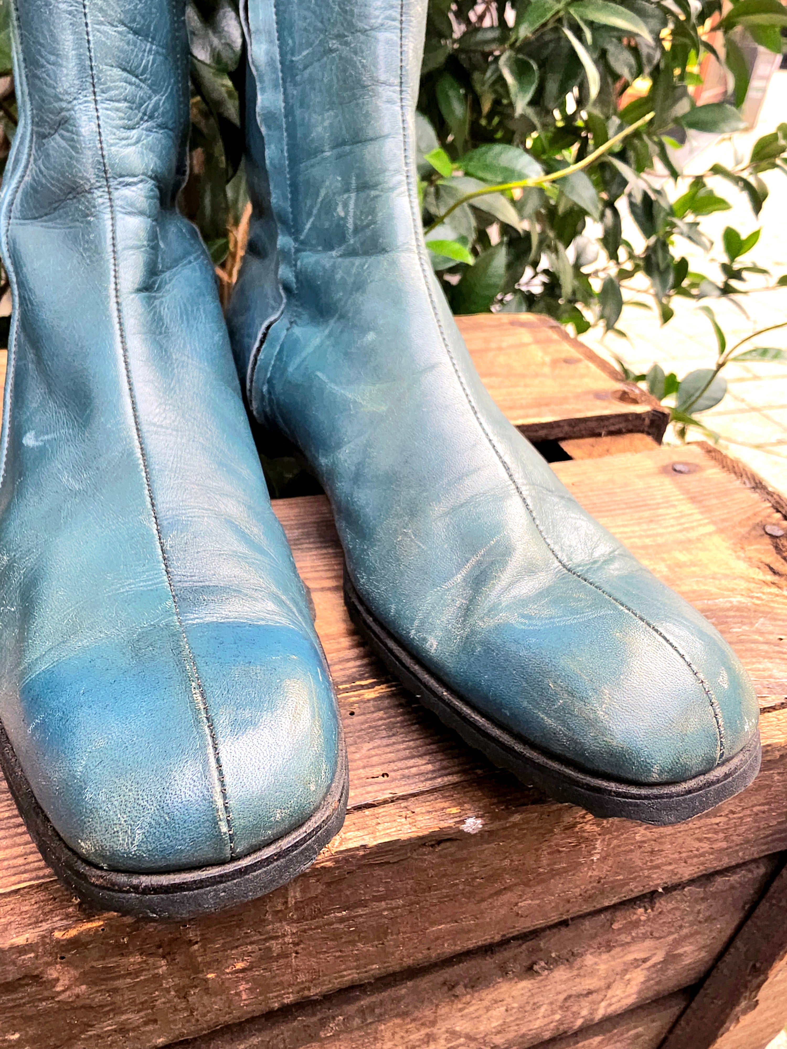 YV6984: Vintage 80s Leather Shoes