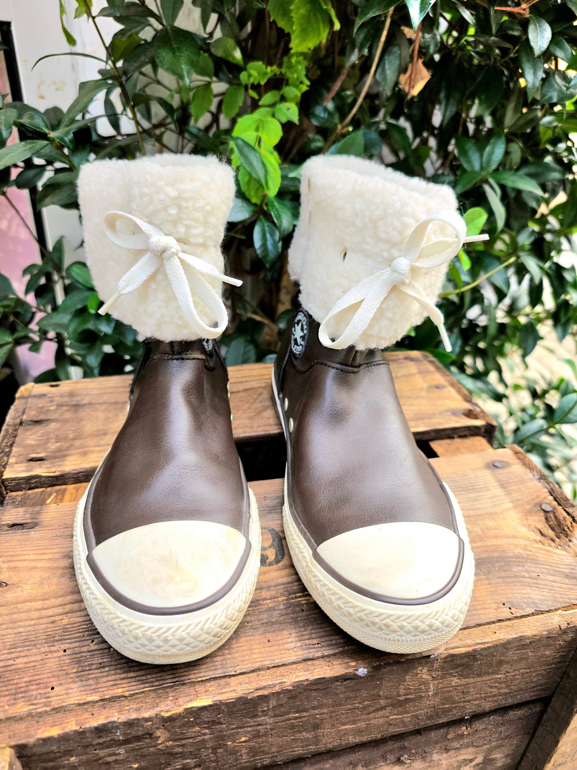 Converse Chuck Taylor Andover Leather Boot Hi Shoes – Yatva