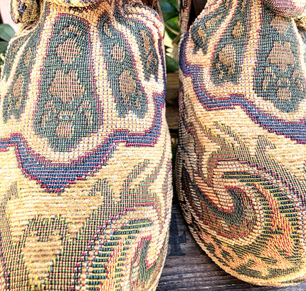 Vintage 90's / Y2K Jeffery Campbell Tapestry Platform Shoes