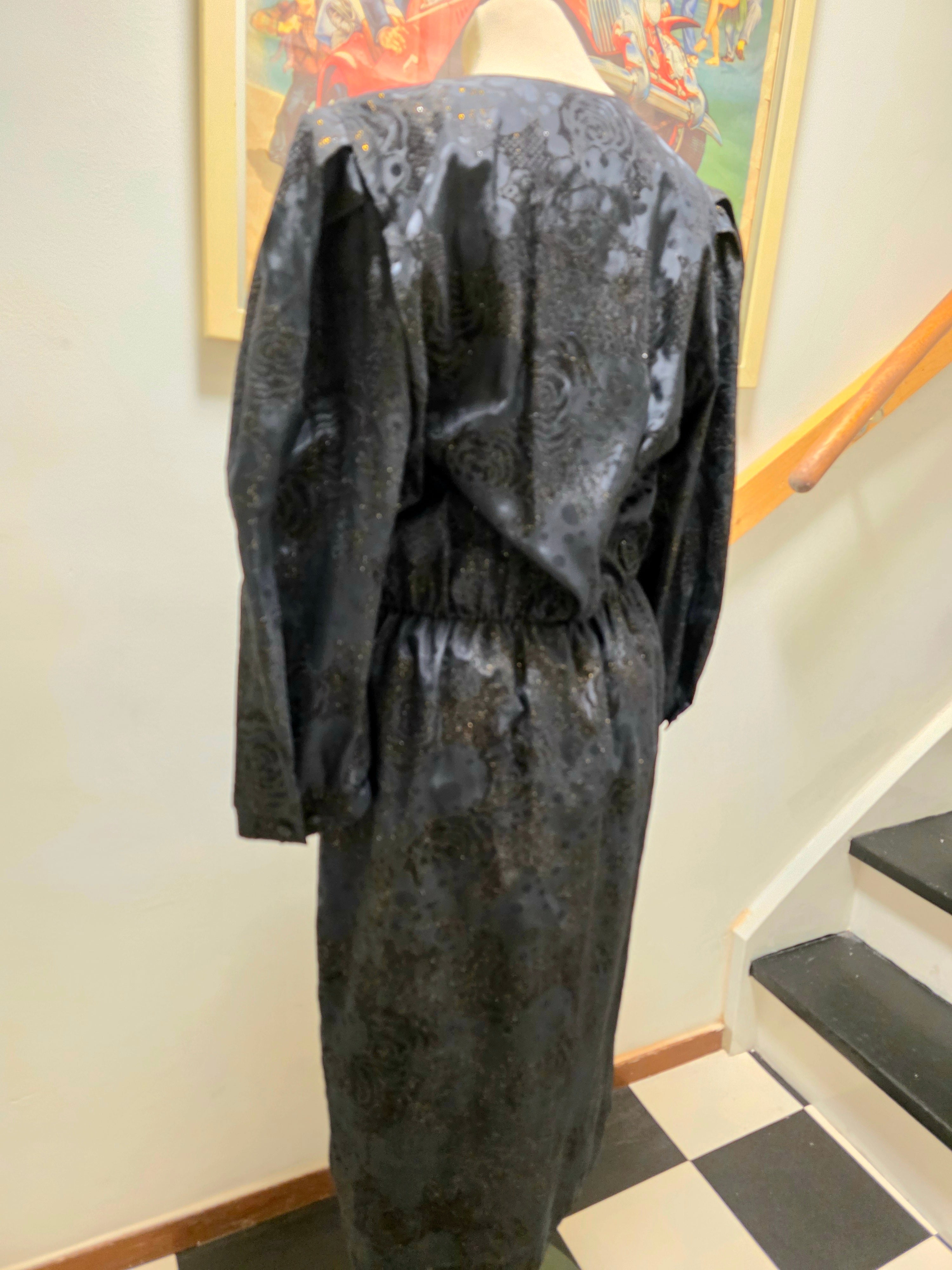 Vintage 80's Golden Gate Glitter Dress Jurk