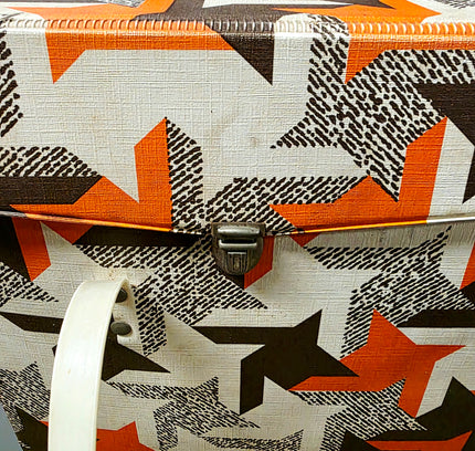 Vintage 1970s Cooler Bag / Cooler with Retro Print