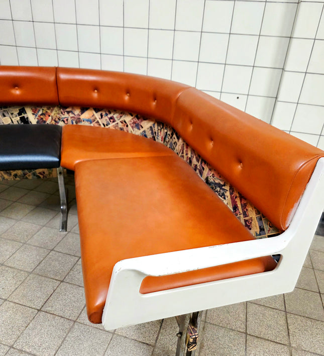 Vintage 1970s Space Age Corner Sofa / Kitchen Bench - EKA Wohnmöbel