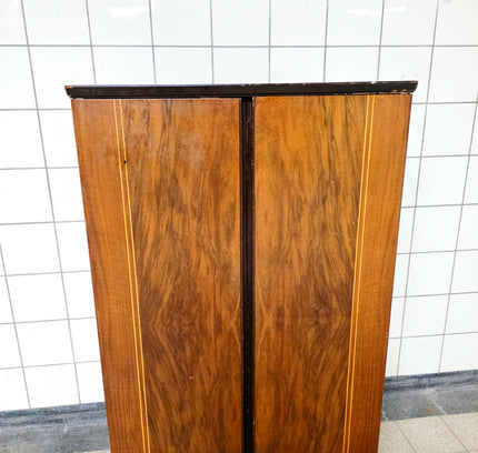 Vintage Art Deco Veneer Cabinet (c. 1930s–50s)Retro