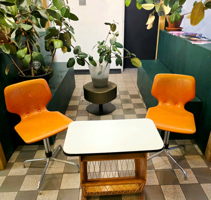 Rare 1950s Mid-Century Newspaper Rack / Side Table