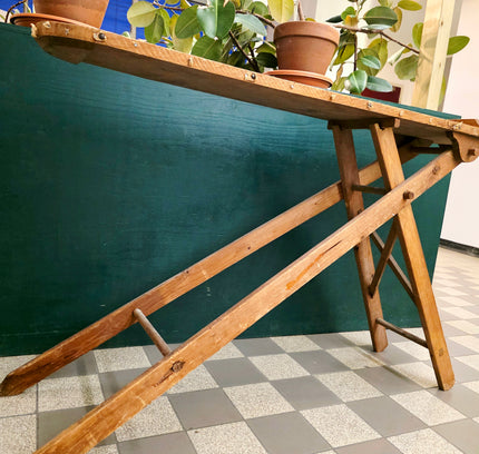 Antique Wooden Ironing Board - Early 20th Century Primitive