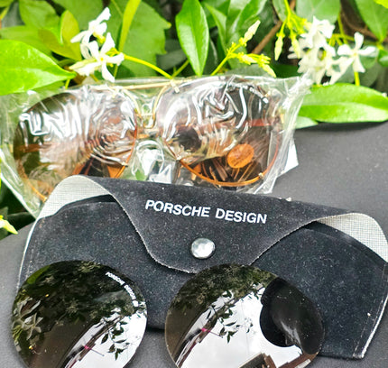 Brand New Deadstock Porsche Design P’8478 Interchangeable Lens Aviator Sunglasses Set