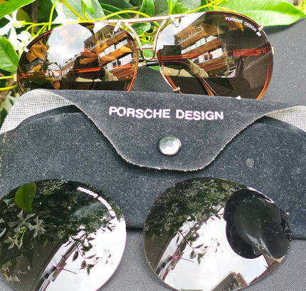 Brand New Deadstock Porsche Design P’8478 Interchangeable Lens Aviator Sunglasses Set