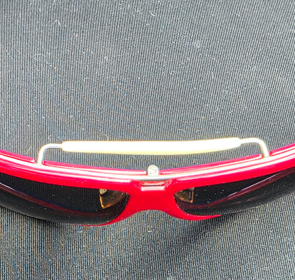 Dsquared2 DQ0003 68B Vintage Aviator Sunglasses – Red/White Flat Top
