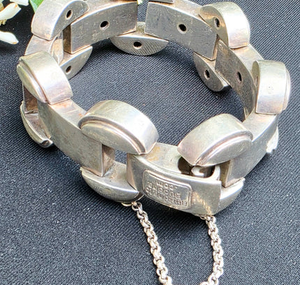 Vintage Buddha to Buddha The Batul Sterling Silver Bracelet | 925 Chunky Link
