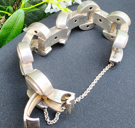 Vintage Buddha to Buddha The Batul Sterling Silver Bracelet | 925 Chunky Link
