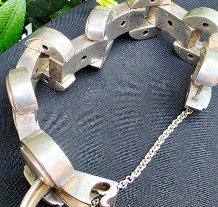 Vintage Buddha to Buddha The Batul Sterling Silver Bracelet | 925 Chunky Link