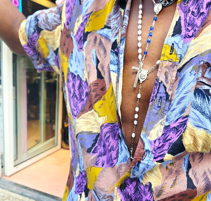 Vintage 90s Halonen Abstract Print Short Sleeve Button Up Shirt