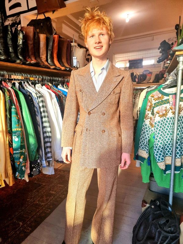 Vintage 70's Flared Trouser Suit