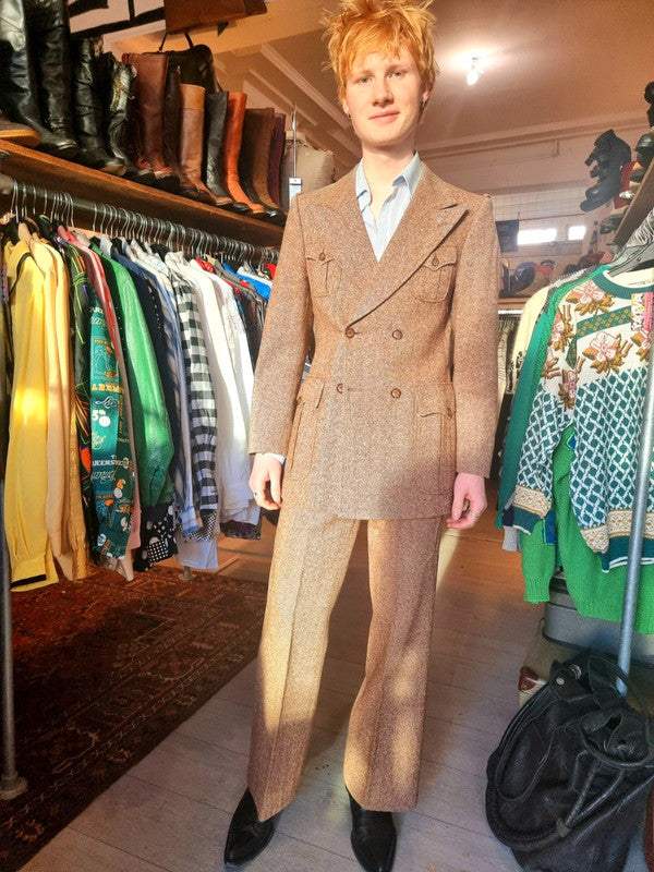 Vintage 70's Flared Trouser Suit