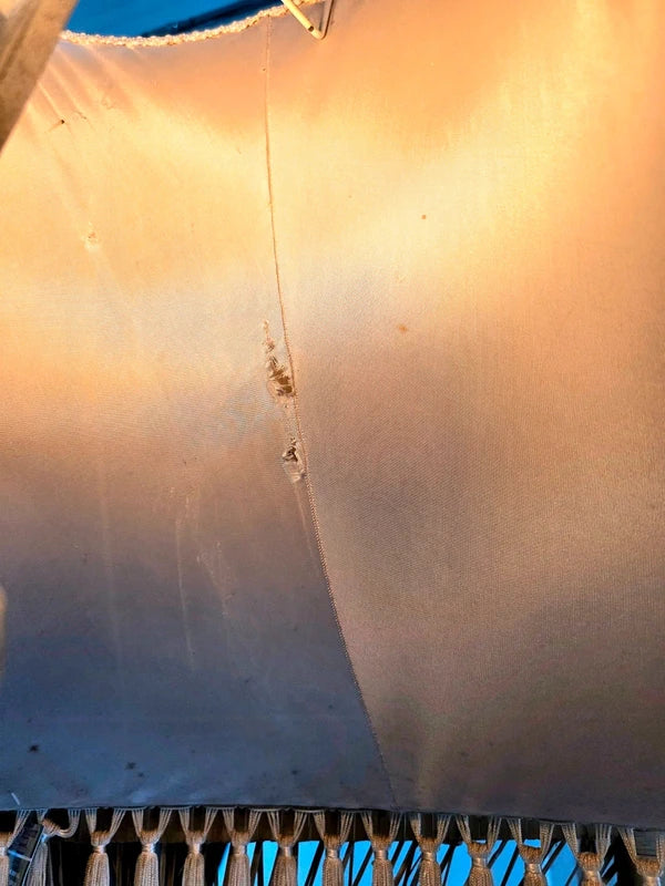 Antique French Glass Stem Floor Lamp