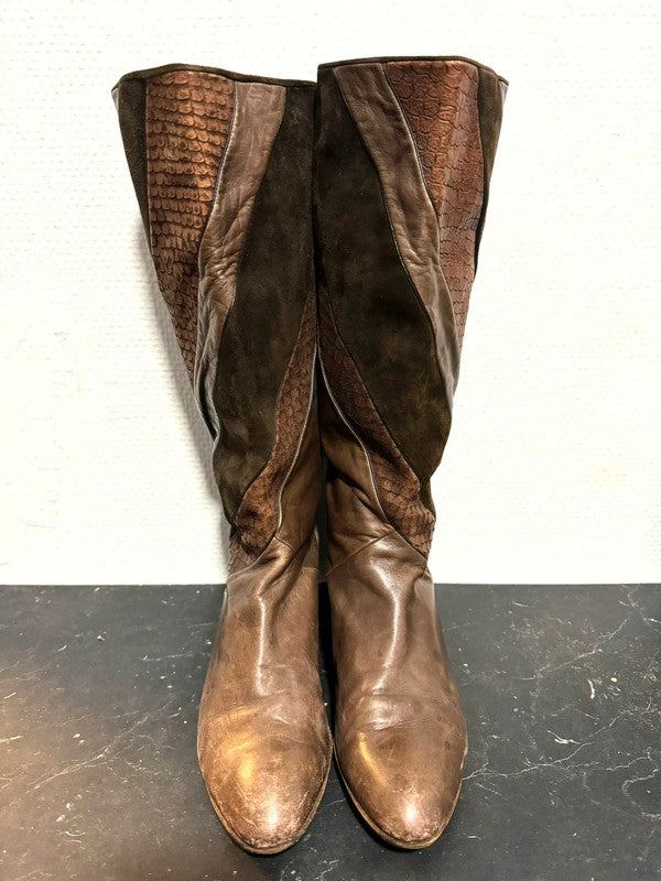 Vintage 80s Pull Up Boot