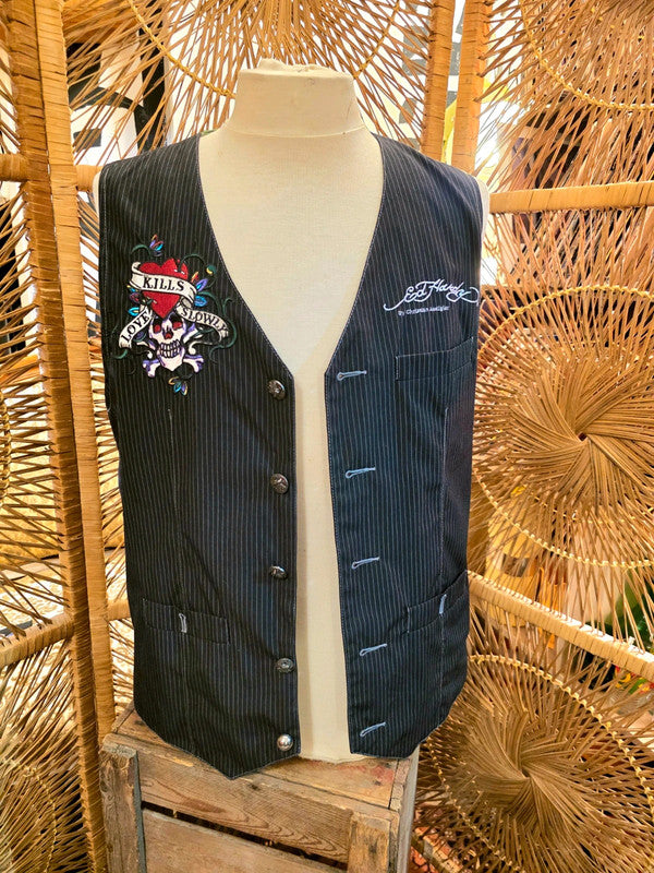 Vintage 90's Ed Hardy Waistcoat