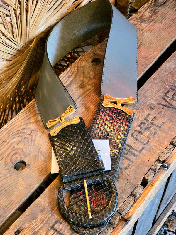 Vintage 80s Robinia Leather Belt
