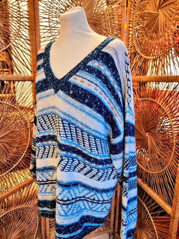 Vintage 80's Blue Seven Sweater