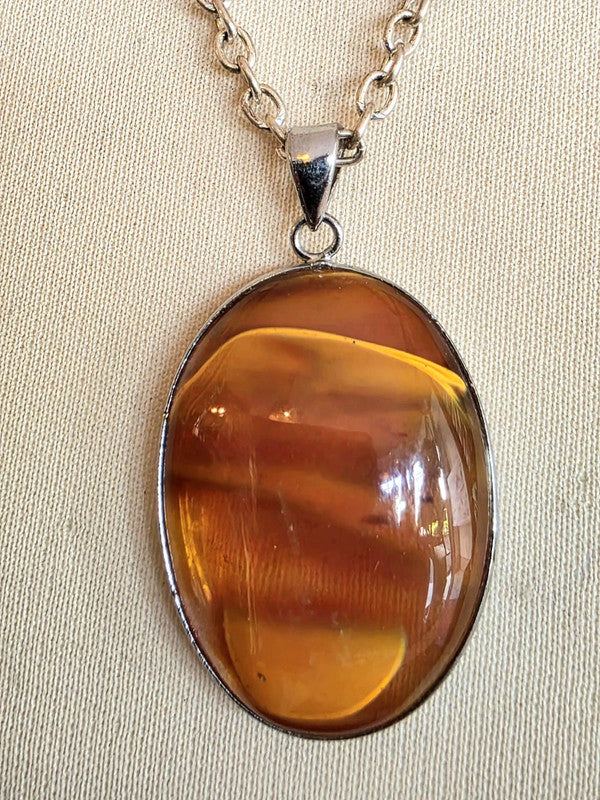 Vintage Gemstone Pendant Necklace