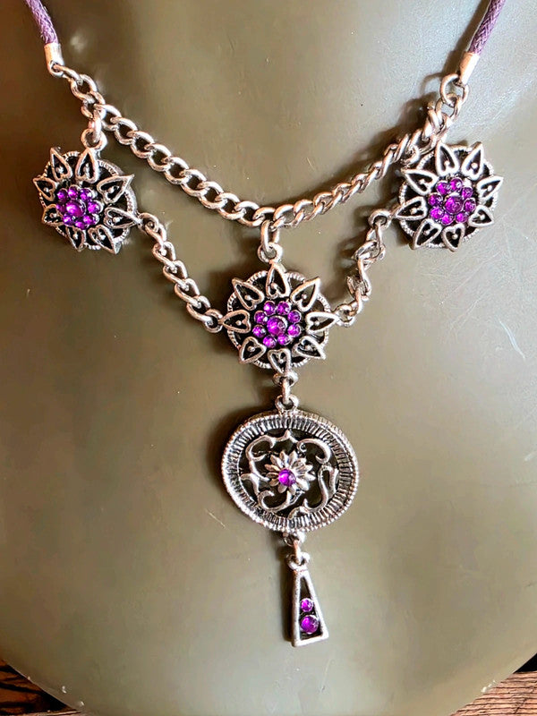 Vintage 90's Chandelier Necklace