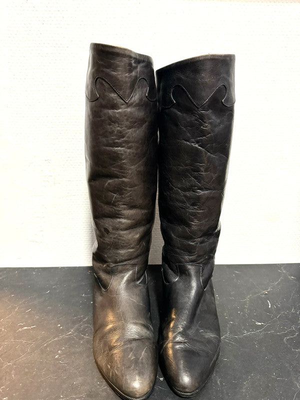 Vintage 80s pull up boots