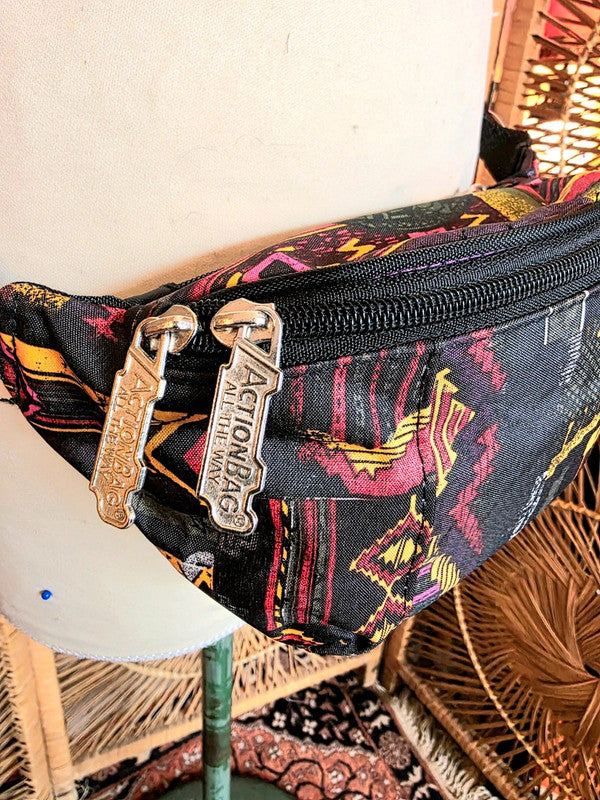 Vintage 80s Action "All the Way Bag Fanny Pack