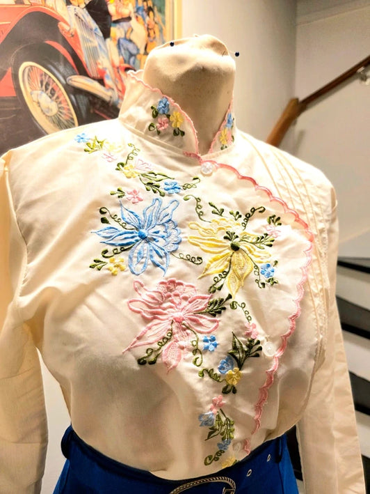 Vintage 70's Embroidery Shirt