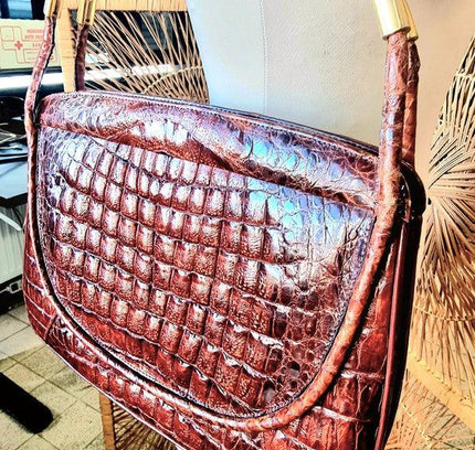 Vintage 60's / 70's Cro Leather Shoulder Bag