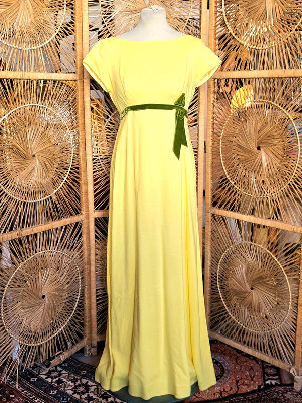 Vintage 60s/70s Priscilla Of Boston Empire Waist Dress