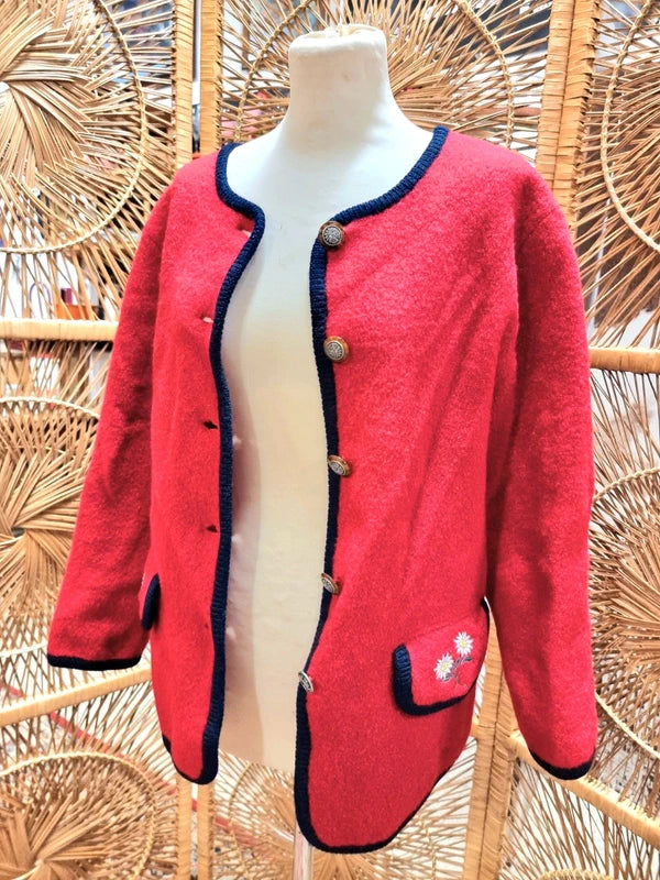 Vintage Top Sprit Swiss Concept Cardigan