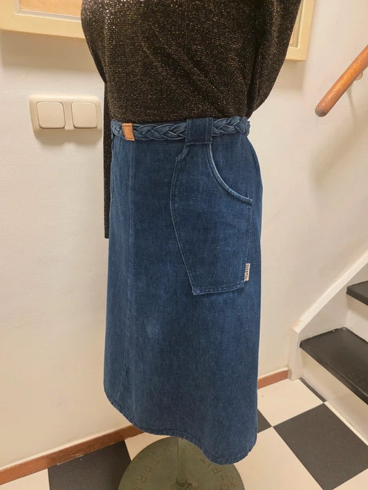 Vintage 80's Newbord Denim Skirt