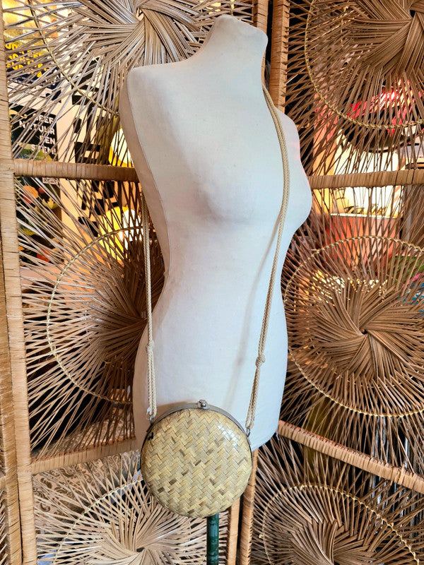 Vintage 80's / 90's Straw Shoulder Bag