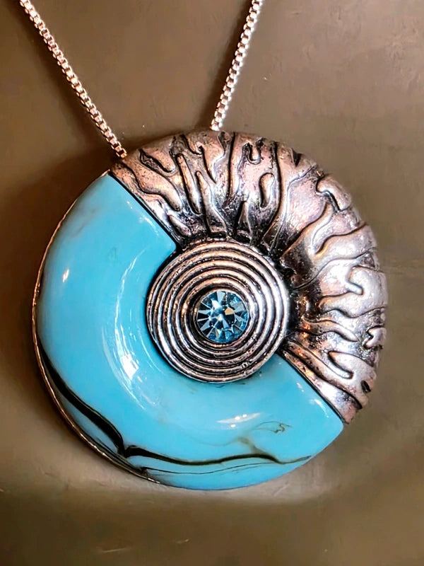 Vintage 70's Turquoise Necklace