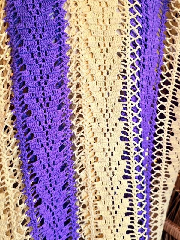 Vintage 60's/70's Crochet Blanket