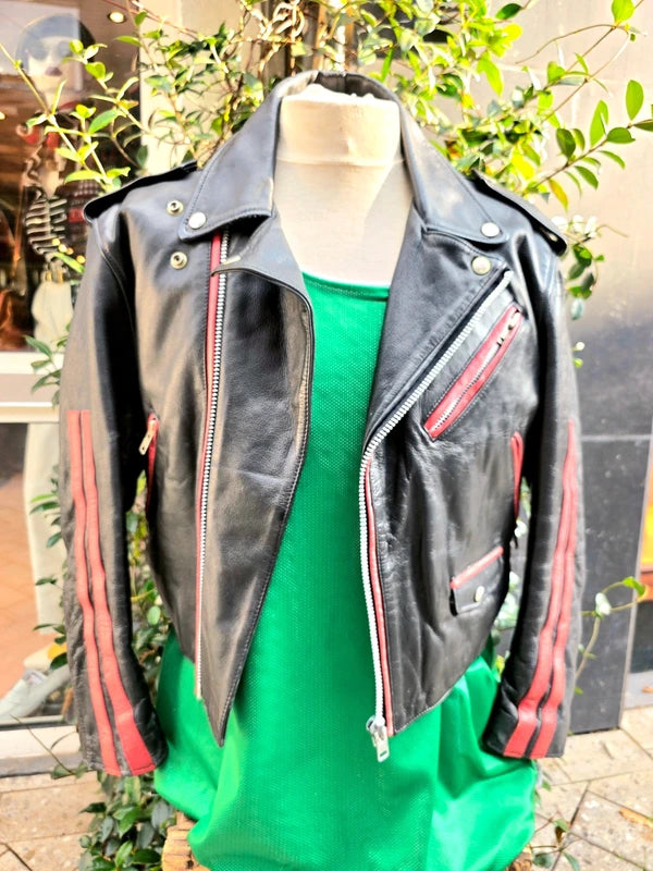 Vintage 80's Smoked Salmon Leather Jacket